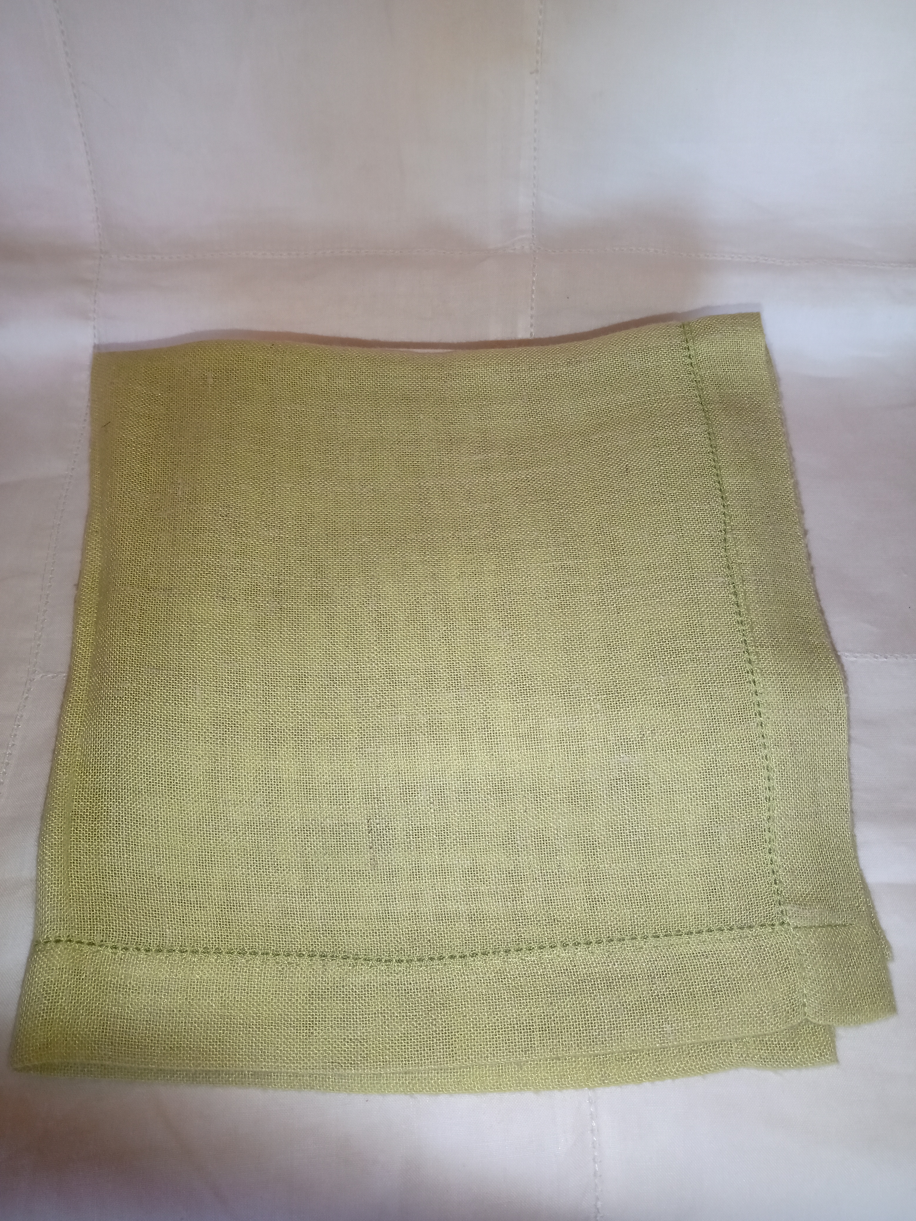 GUARDANAPO PONTO AJOUR 50X50 VERDE MALVA